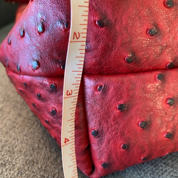 FINAL SALE // Tomato 🍅 Red crossbody handbag purse with black dots - Picture 5 of 8